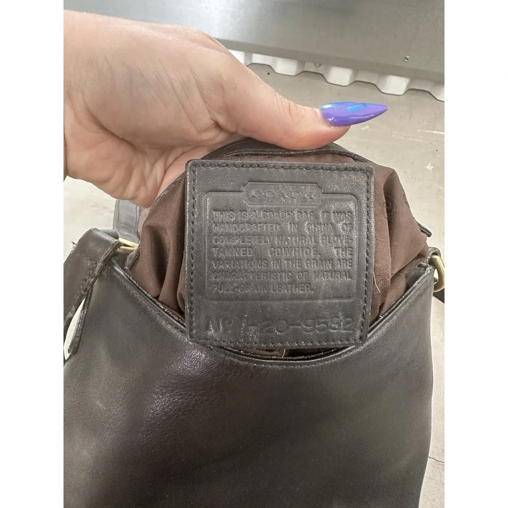 Vintage Coach Legacy, Slim Black Leather Shoulder‎ Bag, Crossbody Purse